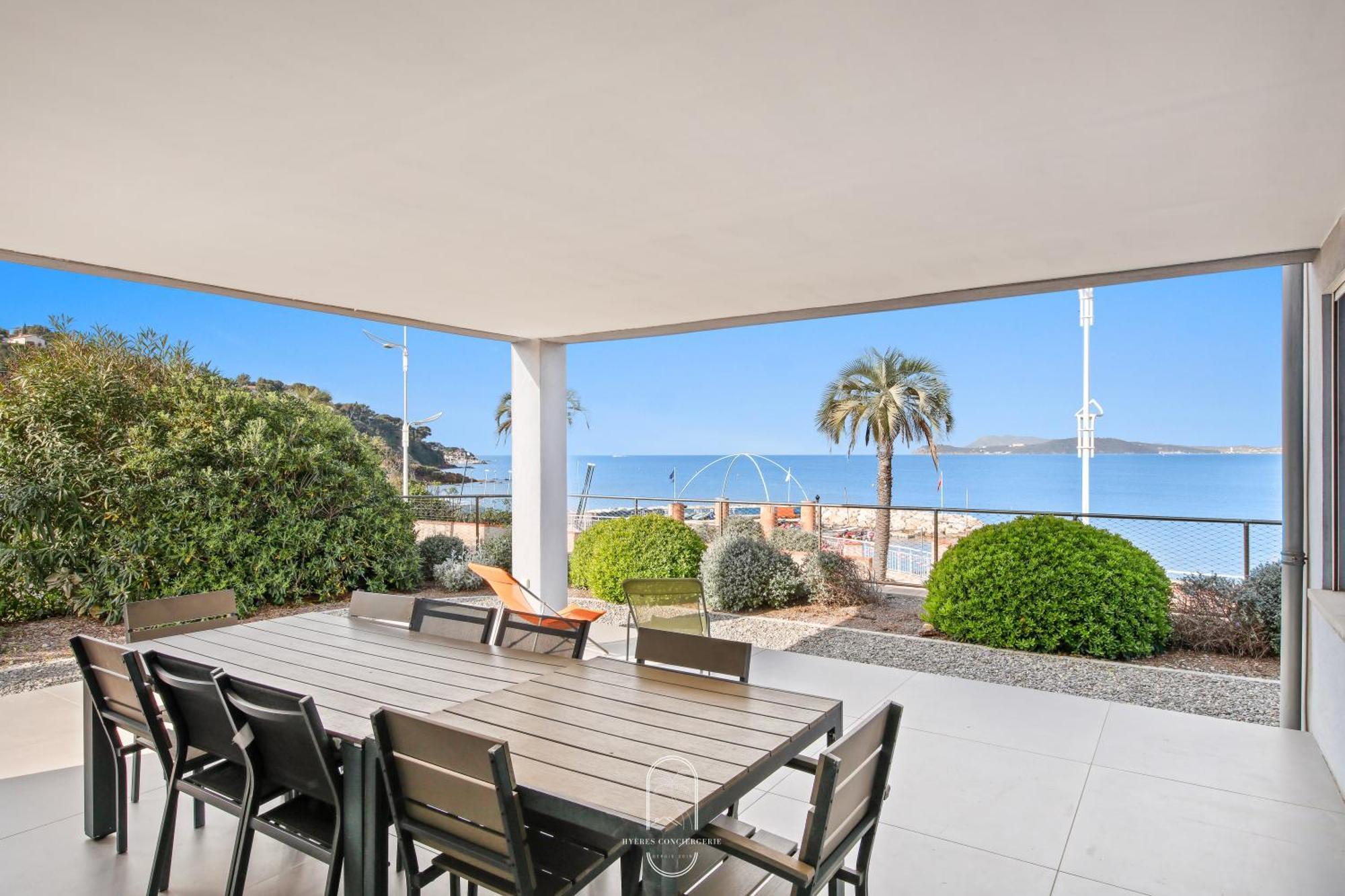 Villa Antoine Appartement Rdj Vue Mer Clim Wifi Parking Plage 50M La Garonne ル・プラデ エクステリア 写真