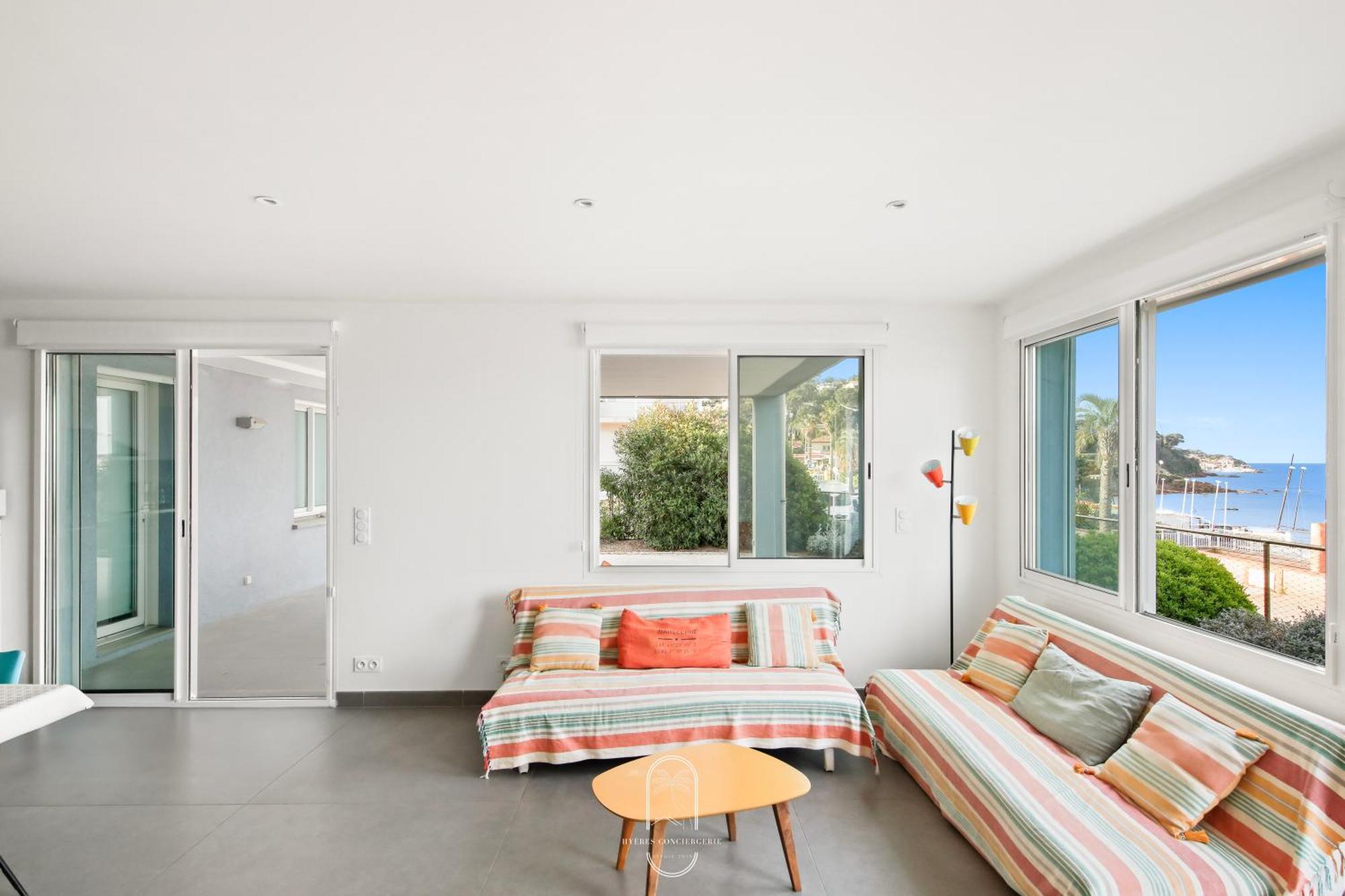 Villa Antoine Appartement Rdj Vue Mer Clim Wifi Parking Plage 50M La Garonne ル・プラデ エクステリア 写真