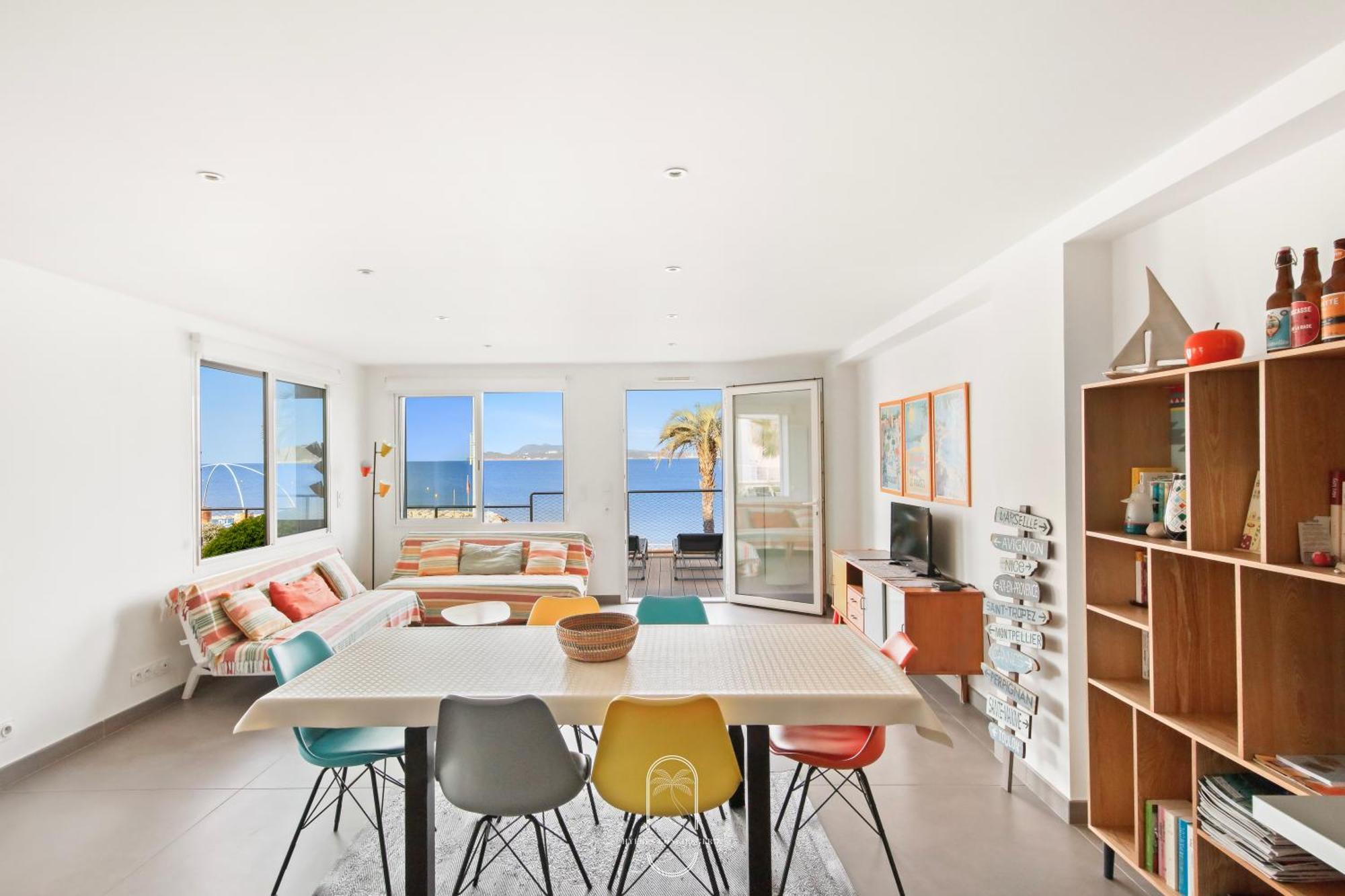 Villa Antoine Appartement Rdj Vue Mer Clim Wifi Parking Plage 50M La Garonne ル・プラデ エクステリア 写真