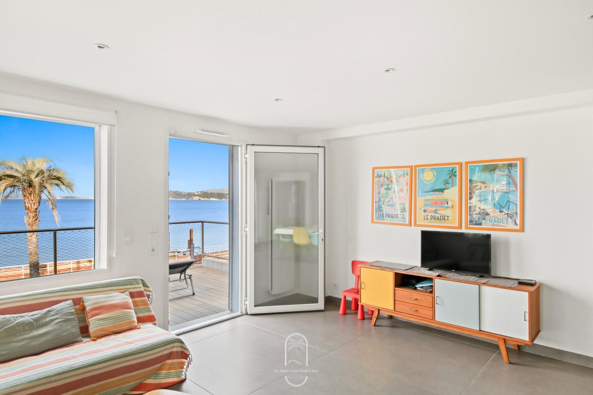 Villa Antoine Appartement Rdj Vue Mer Clim Wifi Parking Plage 50M La Garonne ル・プラデ エクステリア 写真